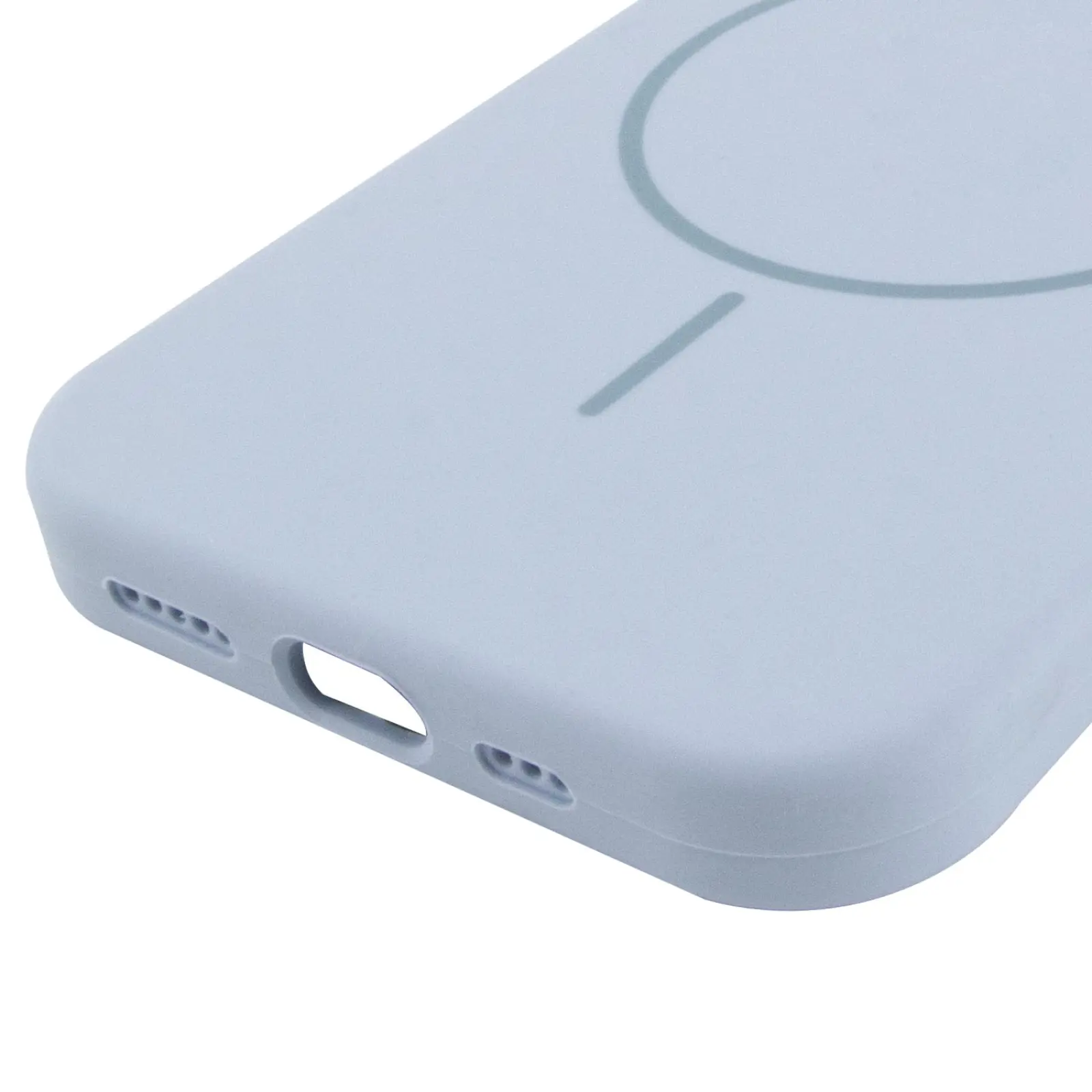 Etui Silicone Case Full Protective with MagSafe do Apple iPhone 15 (6.1"), Niebieski / Lilac Blue 4, Silikon