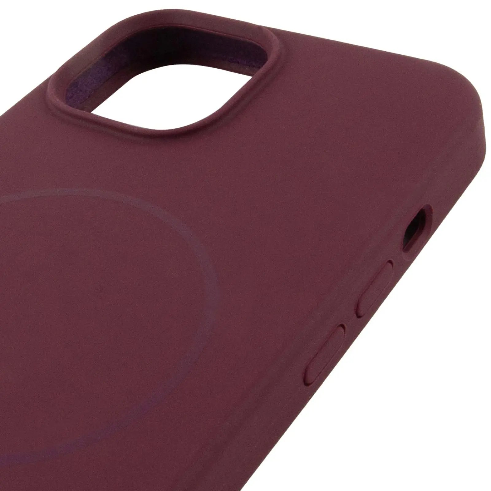 Etui Silicone Case Full Protective with MagSafe do Apple iPhone 15 (6.1"), Bordeaux / Plum 3, Silikon