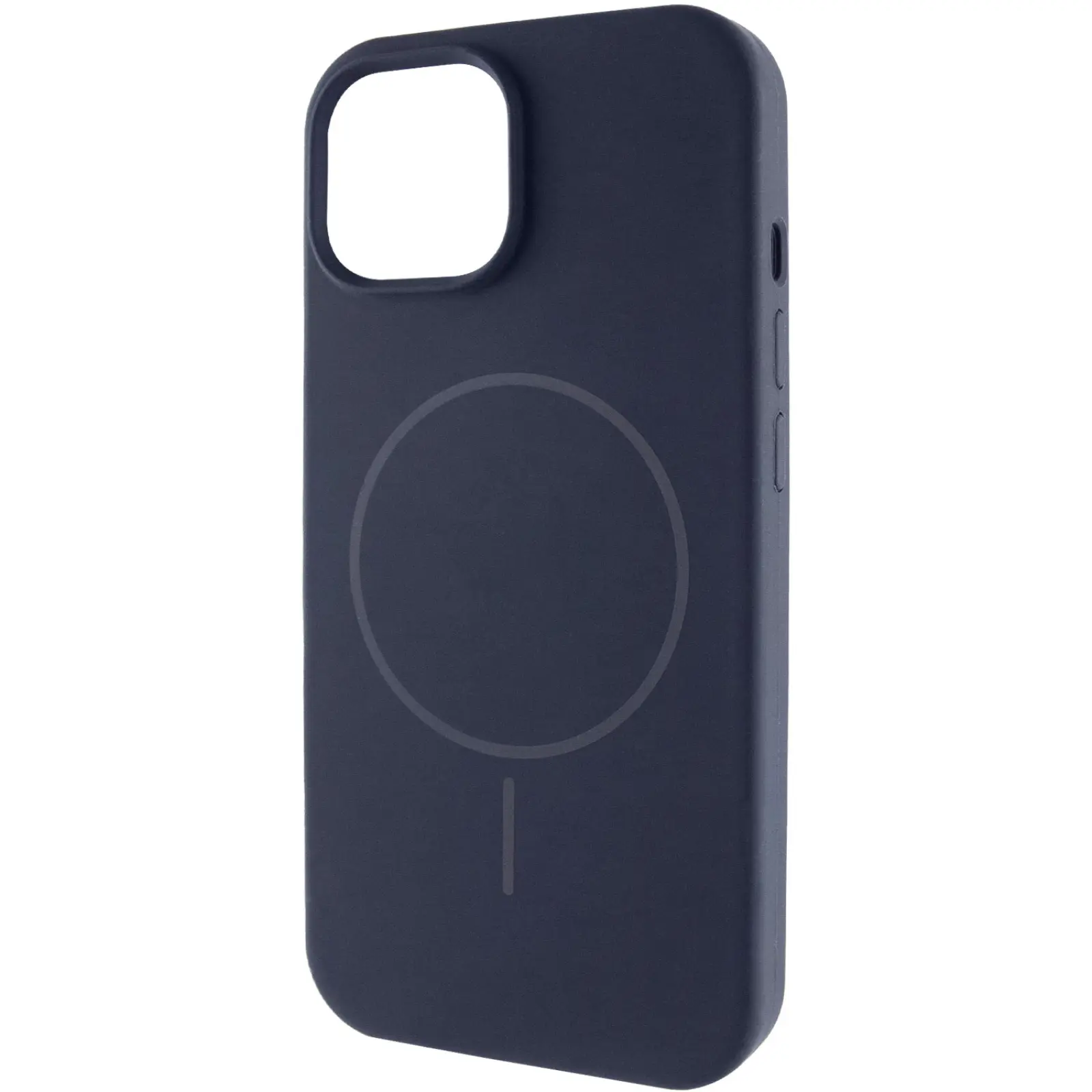 Etui Silicone Case Full Protective with MagSafe do Apple iPhone 15 (6.1"), Ciemno-niebieski / Midnight blue, Silikon