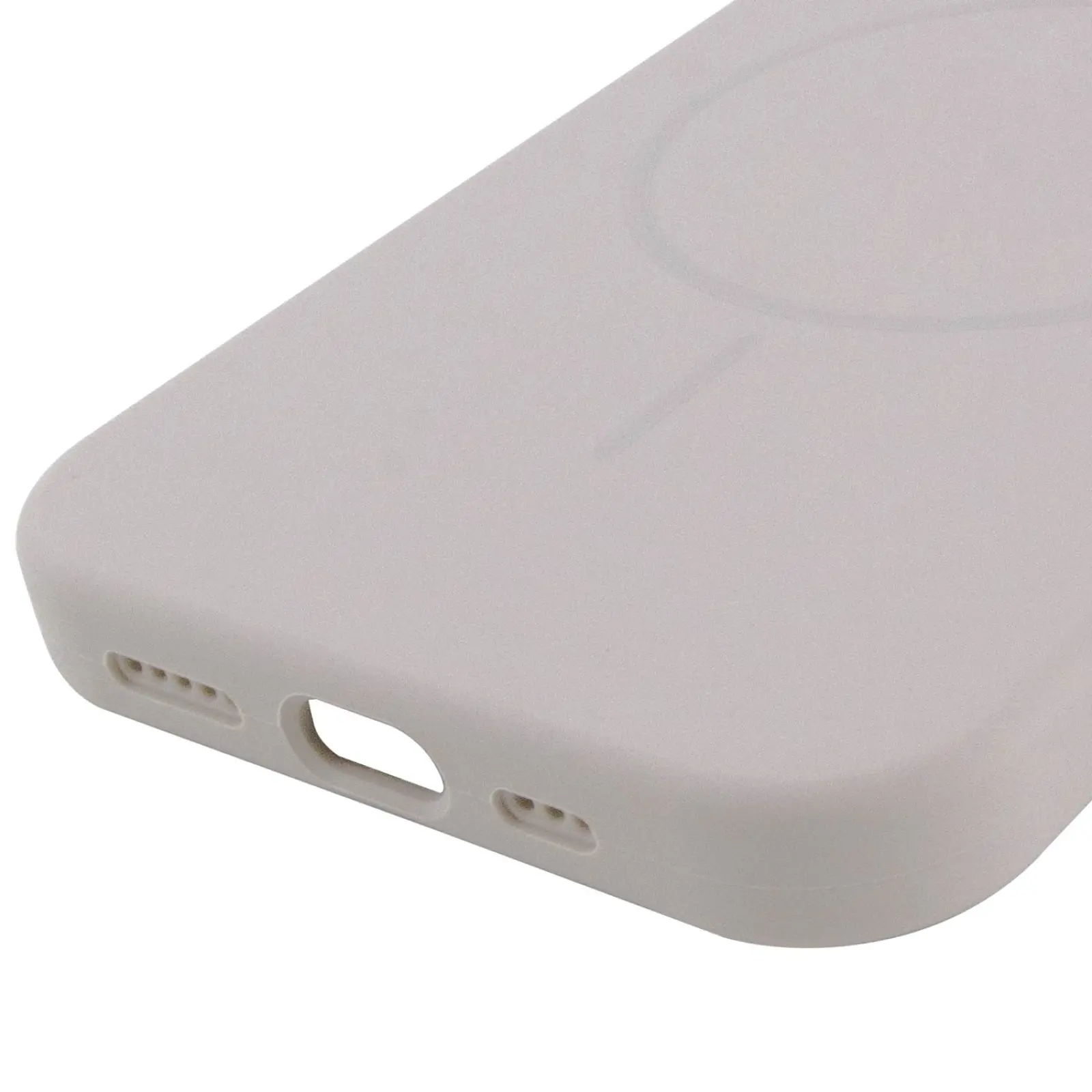 Etui Silicone Case Full Protective with MagSafe do Apple iPhone 15 (6.1"), Szary / Light Grey 4, Silikon