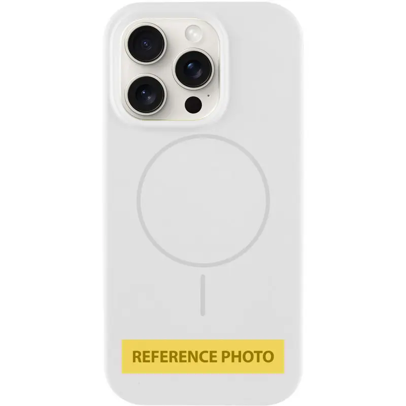 Чохол Silicone Case Full Protective (AA) NO LOGO with MagSafe для Apple iPhone 16 Plus (6.7"), Білий / White, Силікон
