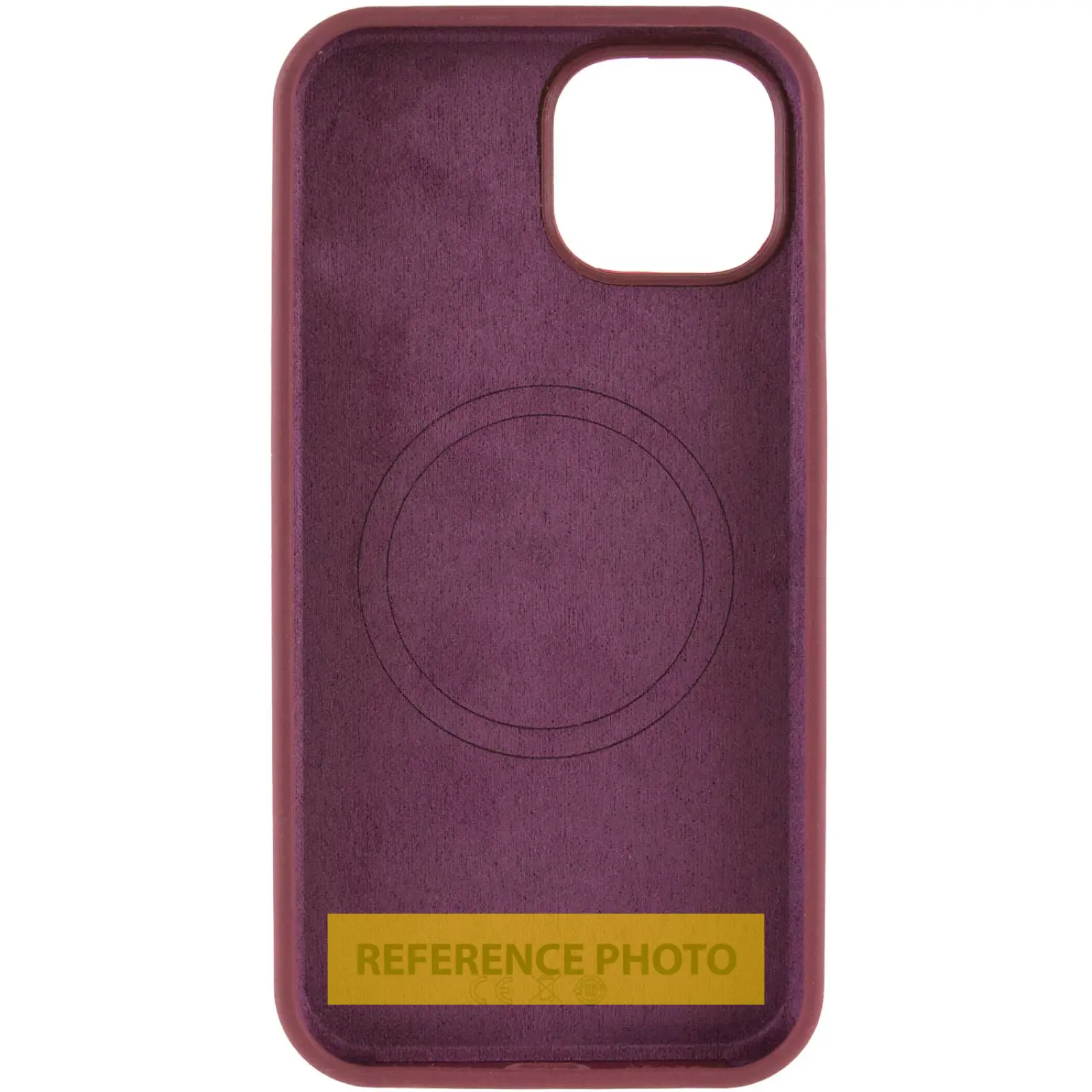 Silicone Case Full Protective with MagSafe for Apple iPhone 17 Air (6.5"), Bordeaux / Plum 1, Silicone