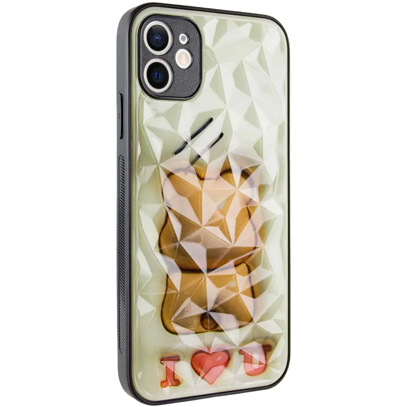 TPU+PC etui Prisma Fluffie do Apple iPhone 11 (6.1"), Bear, TPU+PC