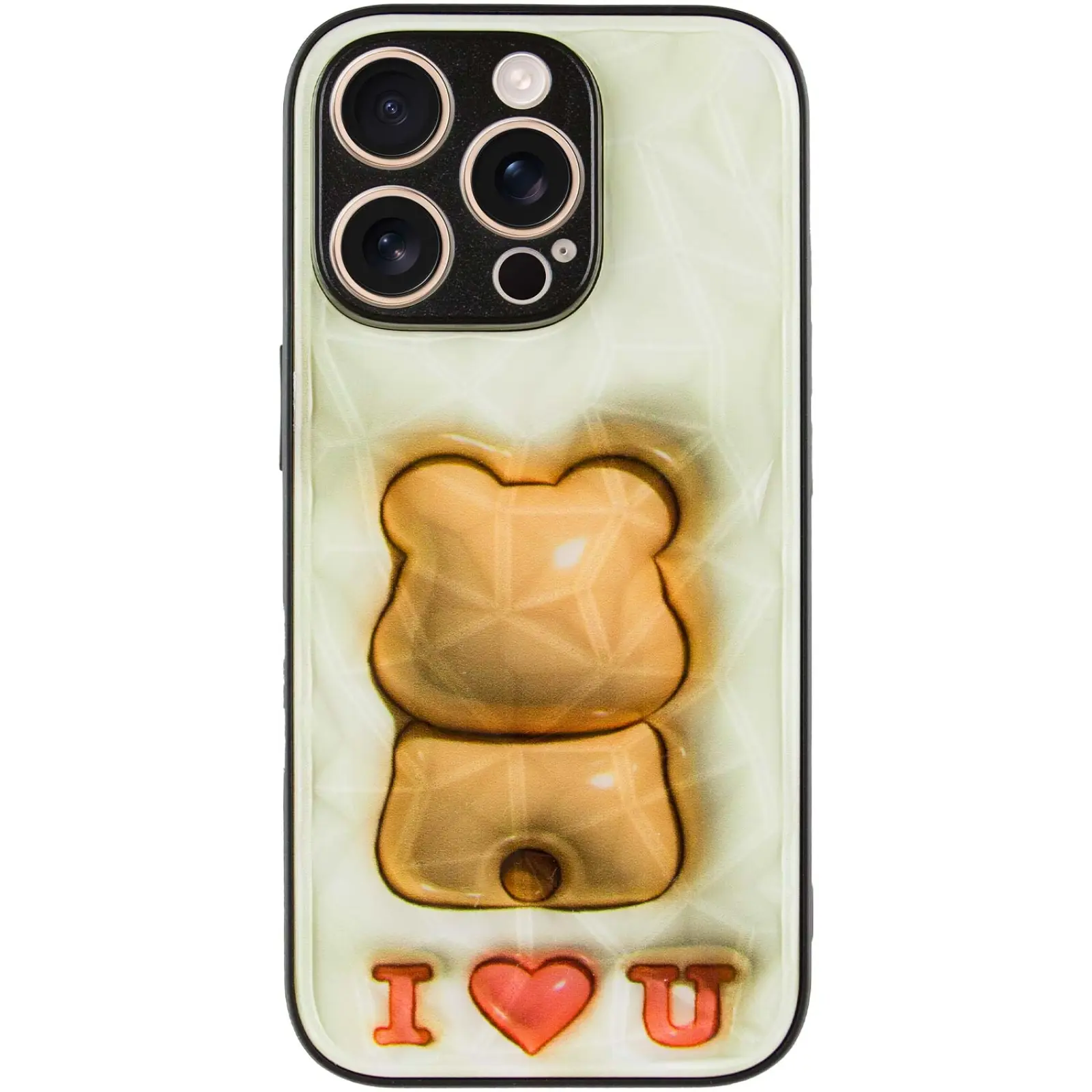 TPU+PC etui Prisma Fluffie do Apple iPhone 16 Pro (6.3"), Bear 1, TPU+PC