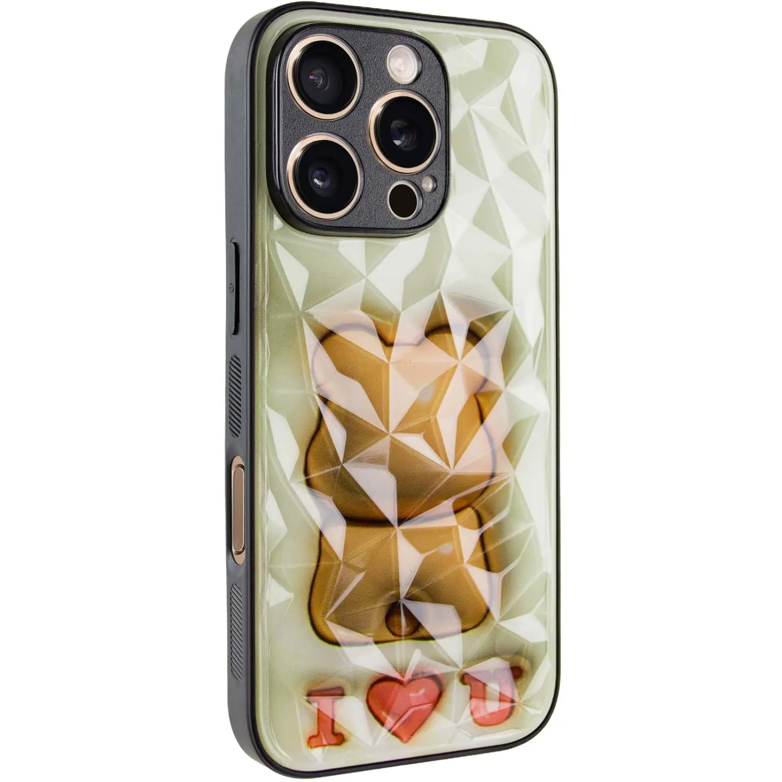 TPU+PC etui Prisma Fluffie do Apple iPhone 16 Pro Max (6.9"), Bear, TPU+PC