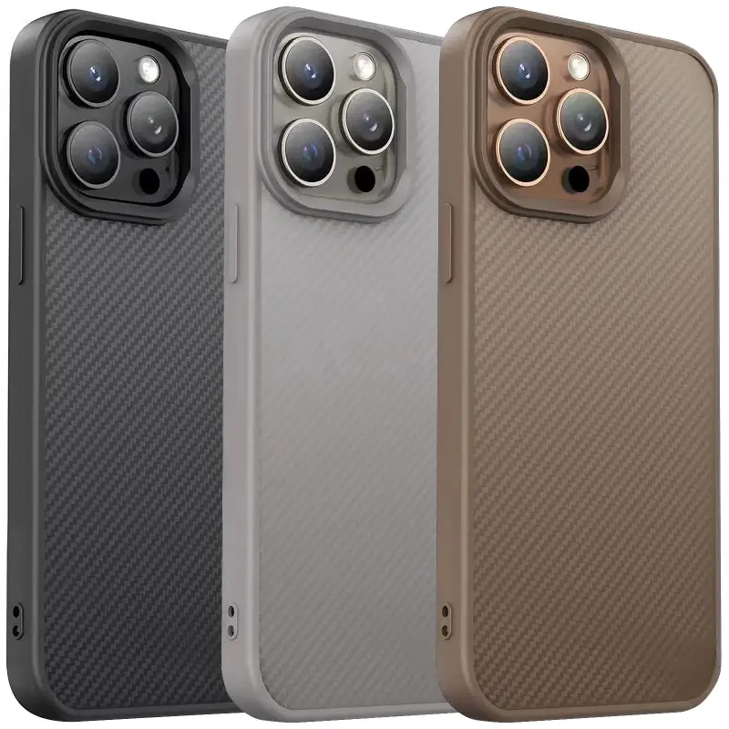 Etui TPU Carbon Protective with Magsafe do Apple iPhone 15 Pro Max (6.7"), TPU