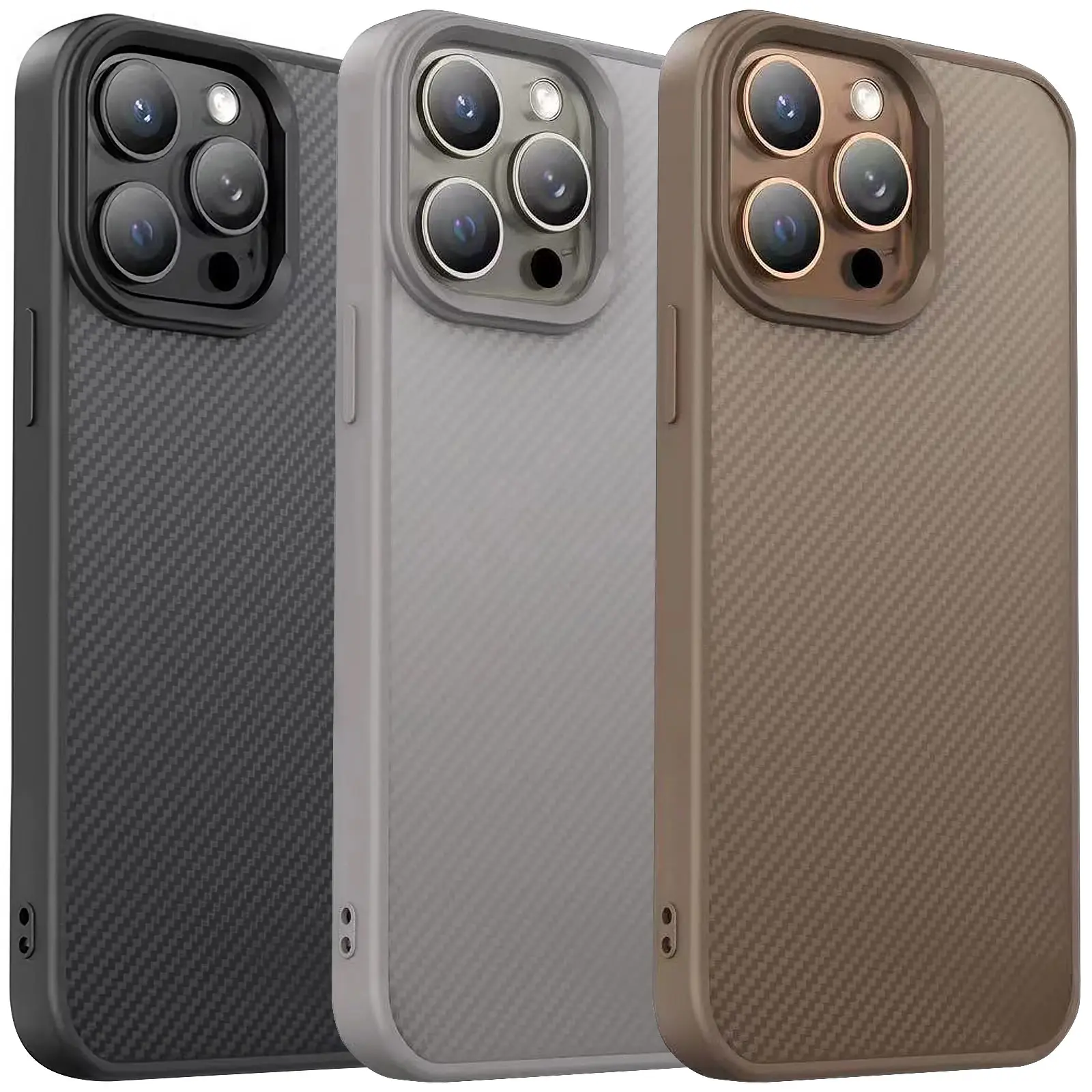 Etui TPU Carbon Protective with Magsafe do Apple iPhone 15 Pro Max (6.7"), TPU