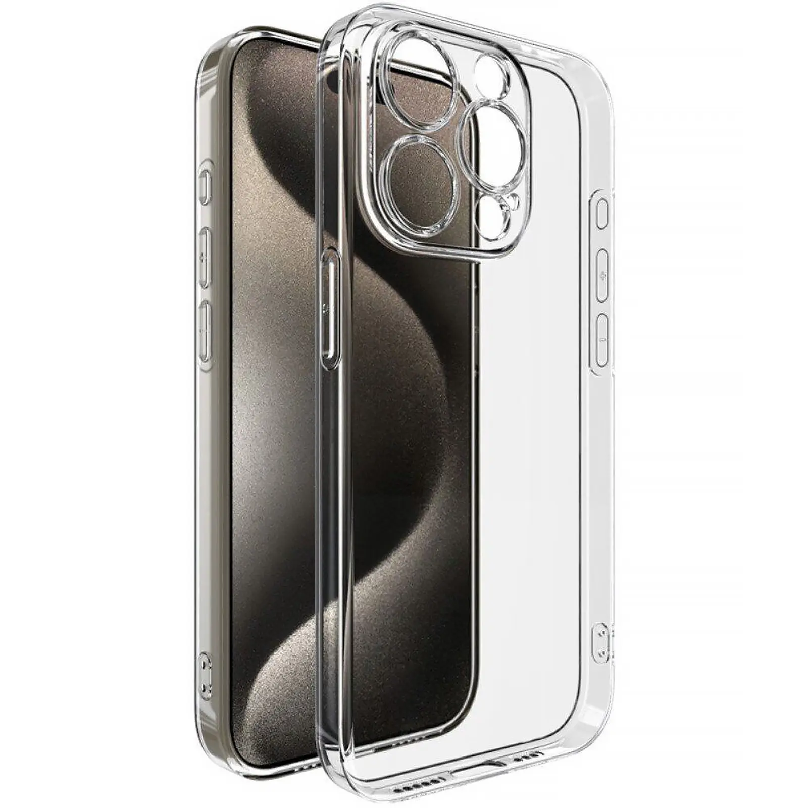Etui TPU Transparent 1,0mm do Apple iPhone 15 Pro (6.1"), TPU