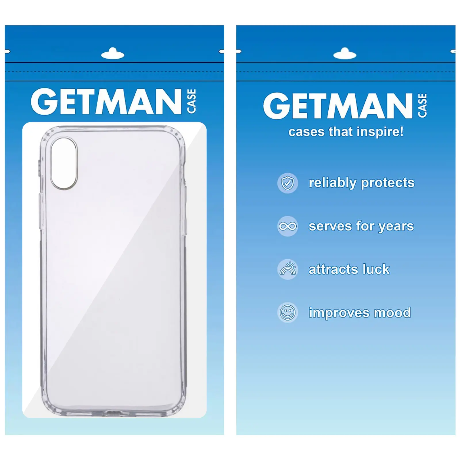 TPU чохол GETMAN Transparent 2,0mm для Apple iPhone XR (6.1"), Clear 1, TPU