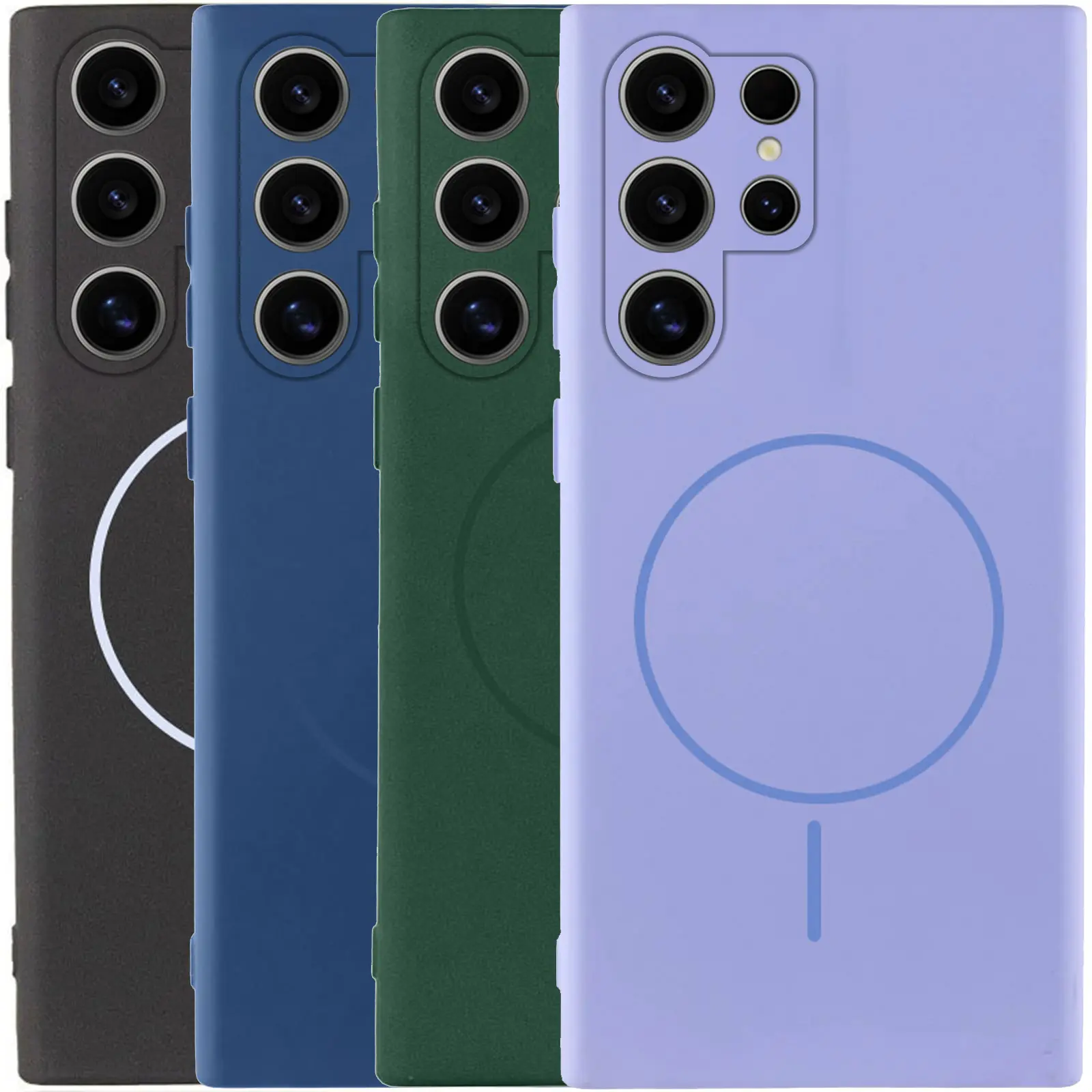 Silicone Cover with MagFit do Samsung Galaxy S24 Ultra, Silikon