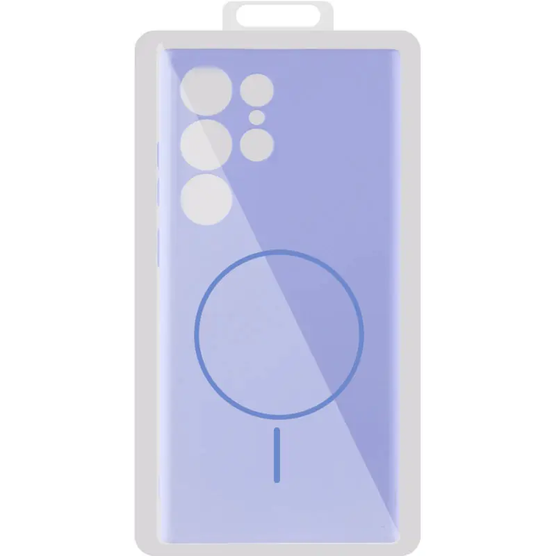 Silicone Cover with MagFit do Samsung Galaxy S24 Ultra, Lilac / Dasheen 1, Silikon