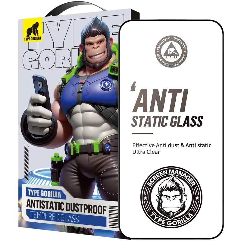 Ochronne szkło TYPE GORILLA Full Cover HD Anti-Static