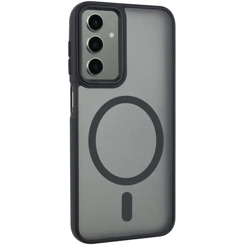 Etui TPU+PC Lyon Frosted with MagSafe do Samsung Galaxy A17 4G/5G, Black, TPU+PC