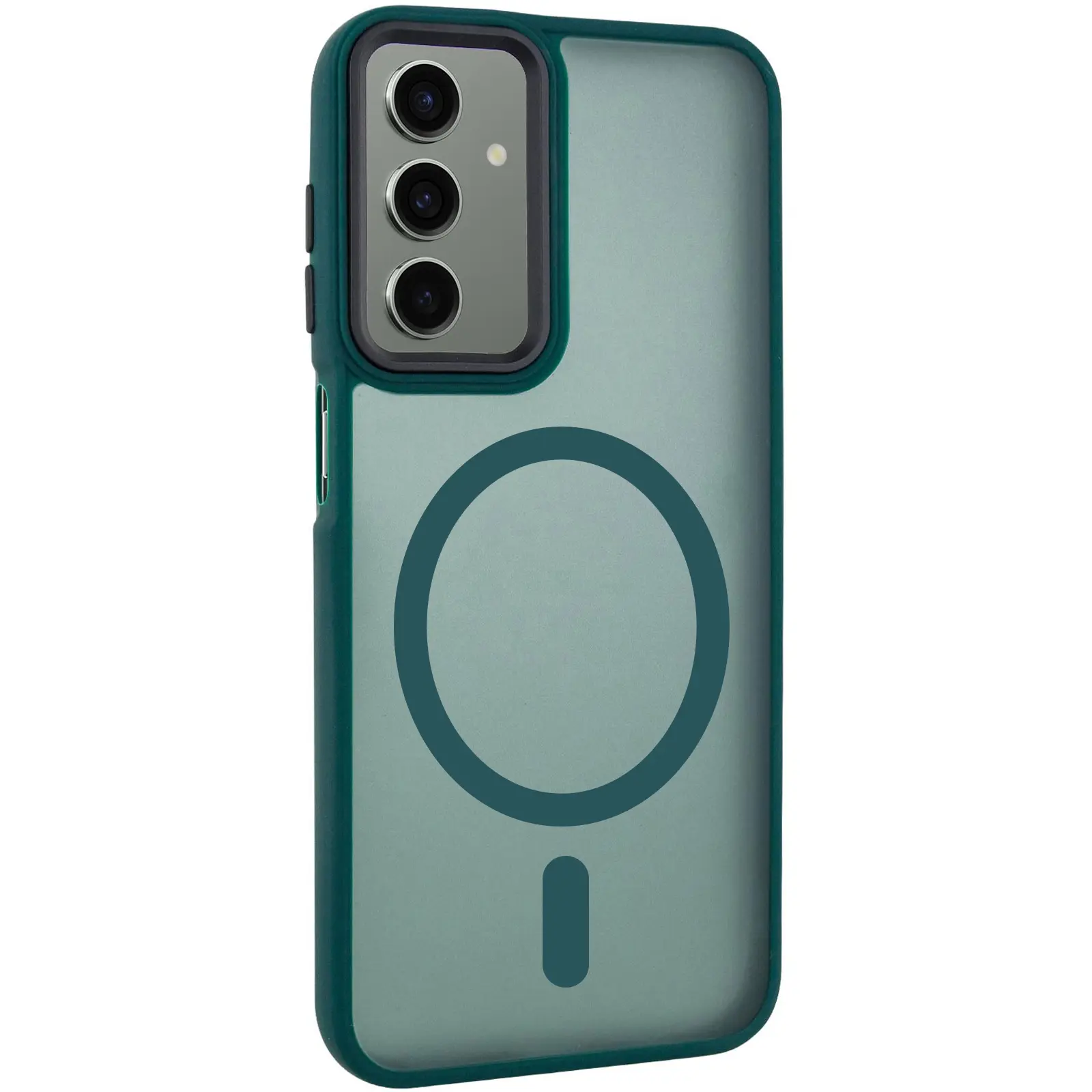 Etui TPU+PC Lyon Frosted with MagSafe do Samsung Galaxy A17 4G/5G, Green, TPU+PC
