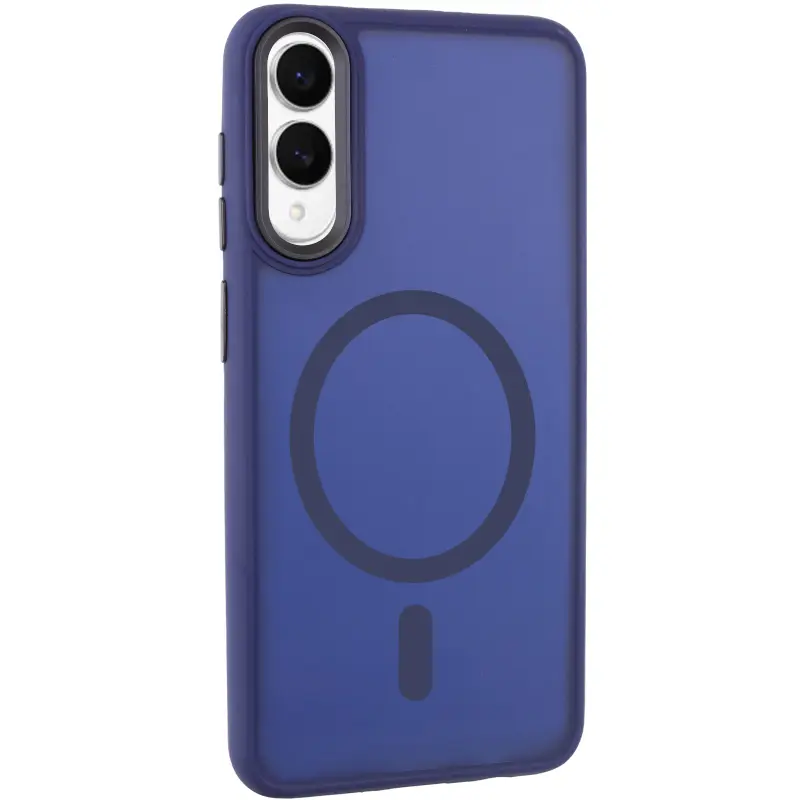 Чохол TPU+PC Lyon Frosted with MagSafe для Samsung Galaxy S25 Edge, Deep Navy, TPU+PC