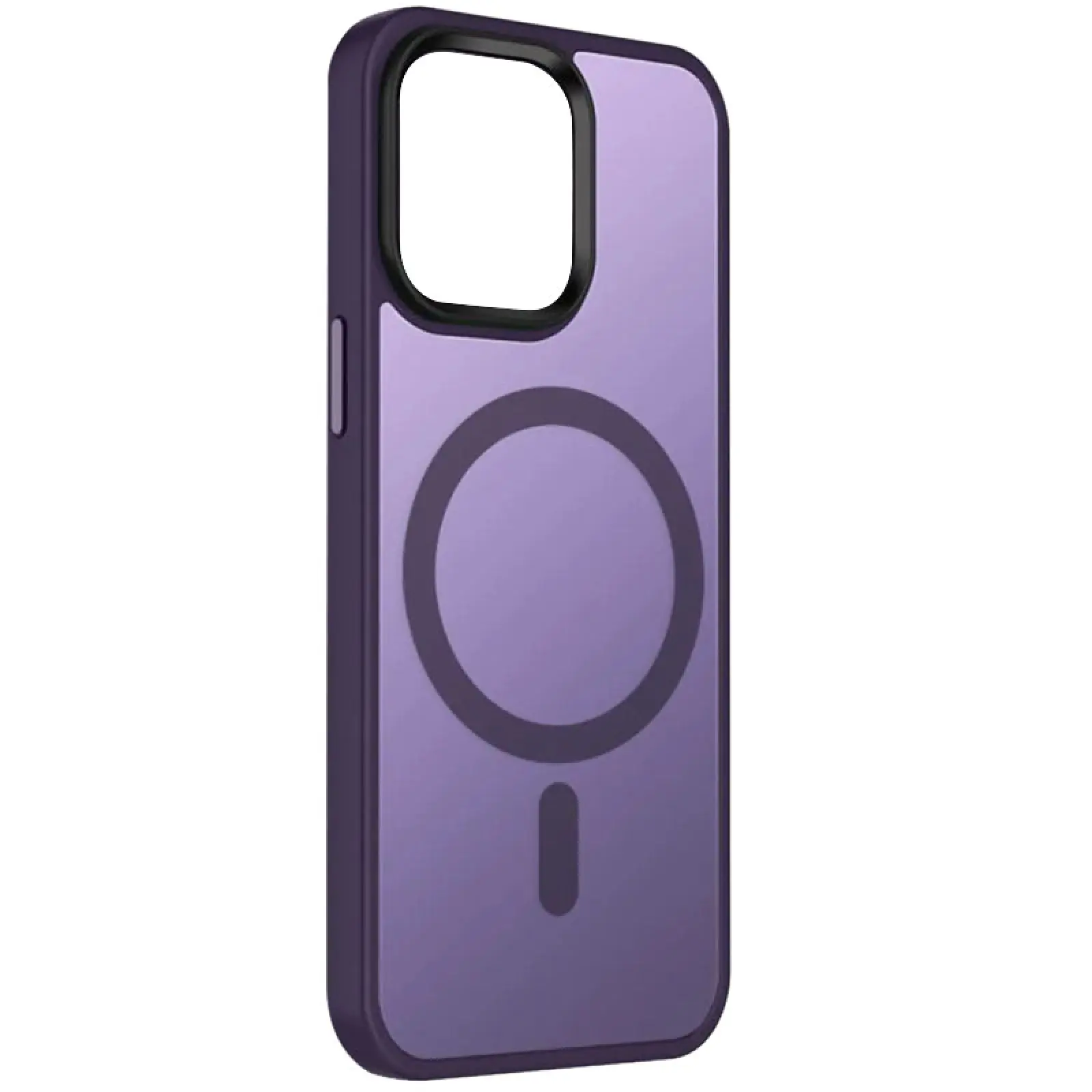 Чохол Colorful Metal Buttons MagSafe для Apple iPhone 15 (6.1"), Dark Purple, TPU+PC