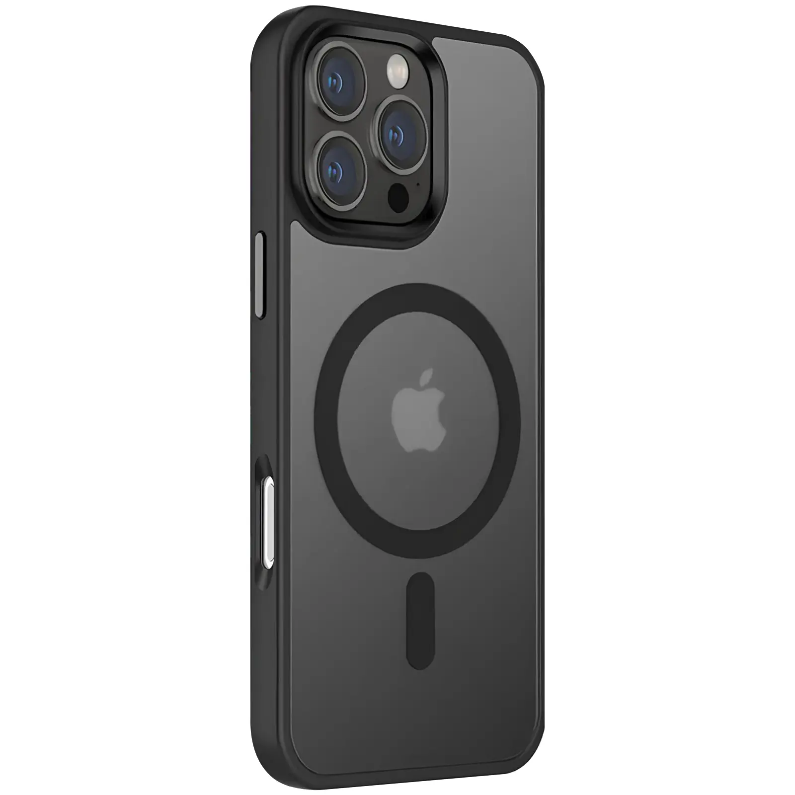 Чохол Colorful Metal Buttons MagSafe для Apple iPhone 16 Pro (6.3"), Black, TPU+PC