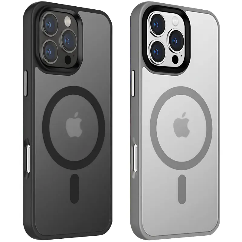 Etui Colorful Metal Buttons MagSafe do Apple iPhone 16 Pro Max (6.9"), TPU+PC