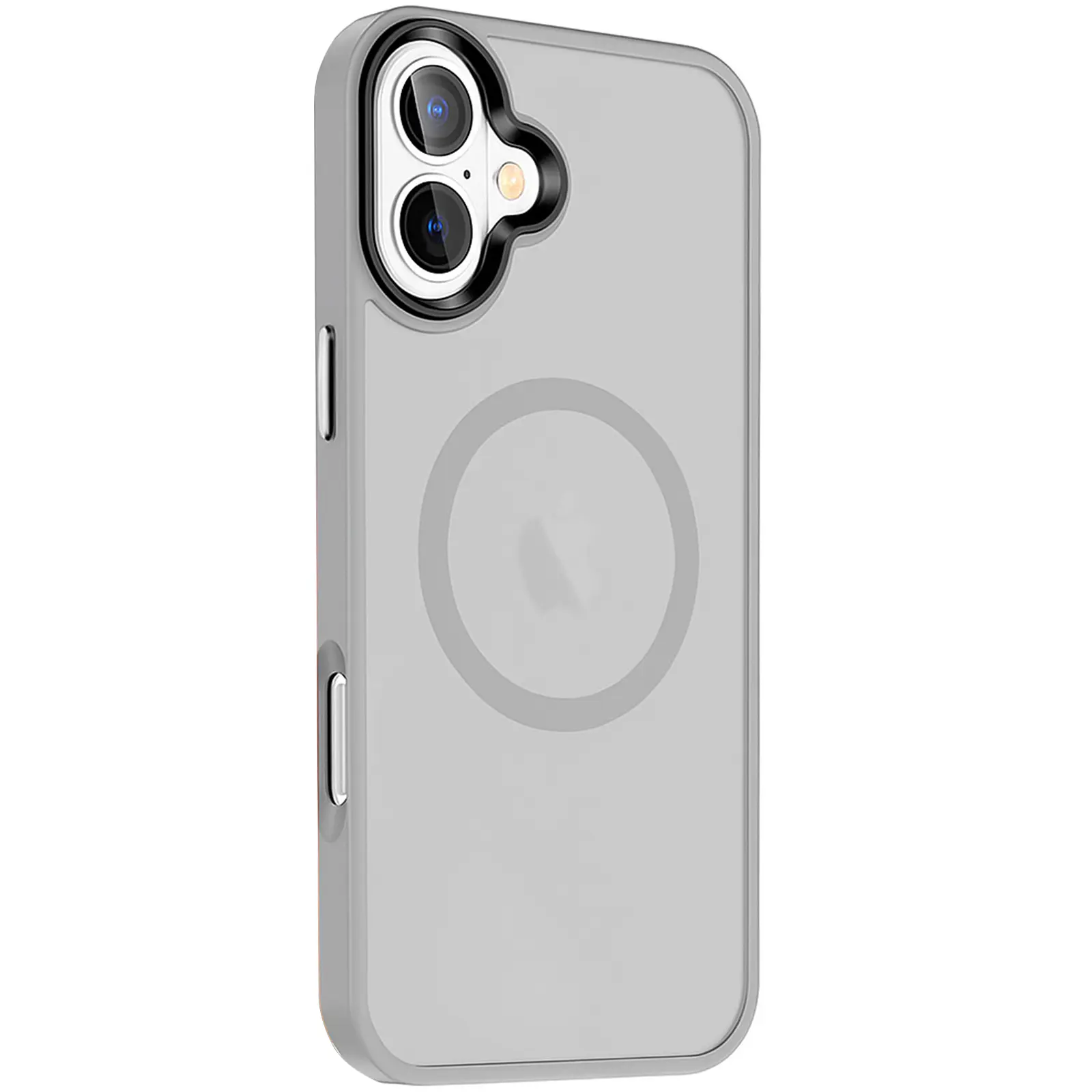 Etui Colorful Metal Buttons MagSafe do Apple iPhone 17 (6.3"), Grey, TPU+PC