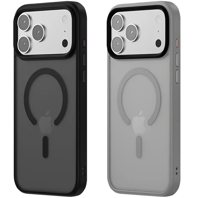 Case Colorful Metal Buttons MagSafe for Apple iPhone 17 Air (6.5"), TPU+PC