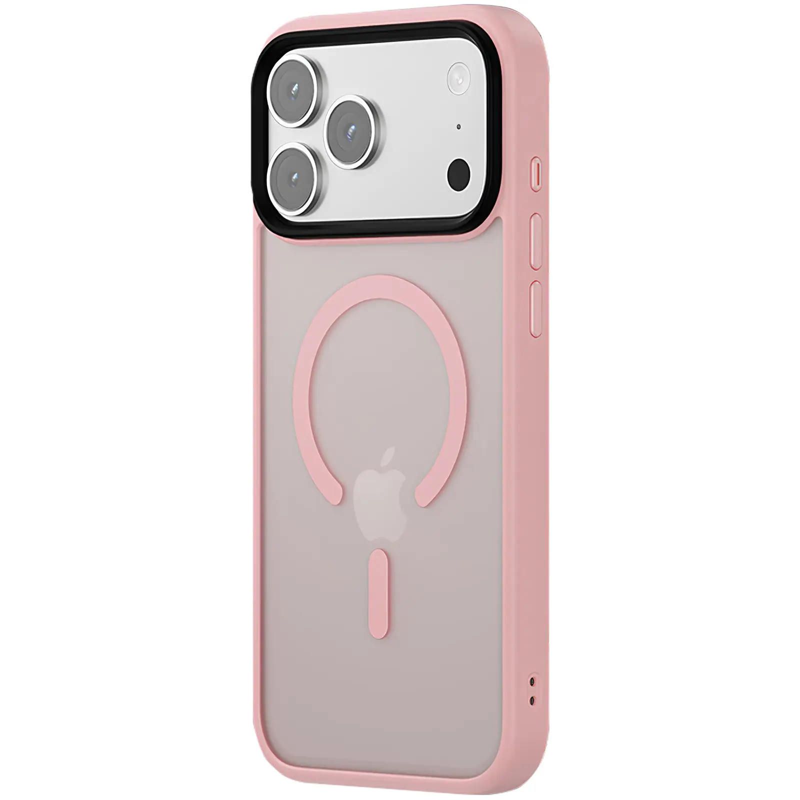 Чохол Colorful Metal Buttons MagSafe для Apple iPhone 17 Pro (6.3"), Pink, TPU+PC