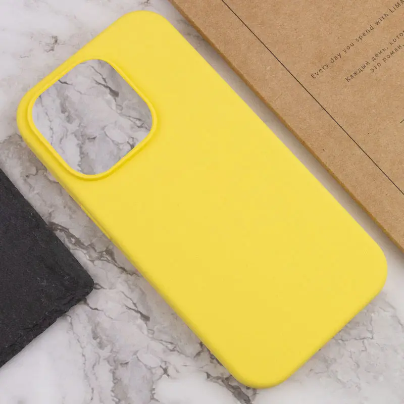 Чохол Silk Full Protective (AA) NO LOGO для Apple iPhone 13 Pro (6.1"), Жовтий / Yellow 3, Силікон