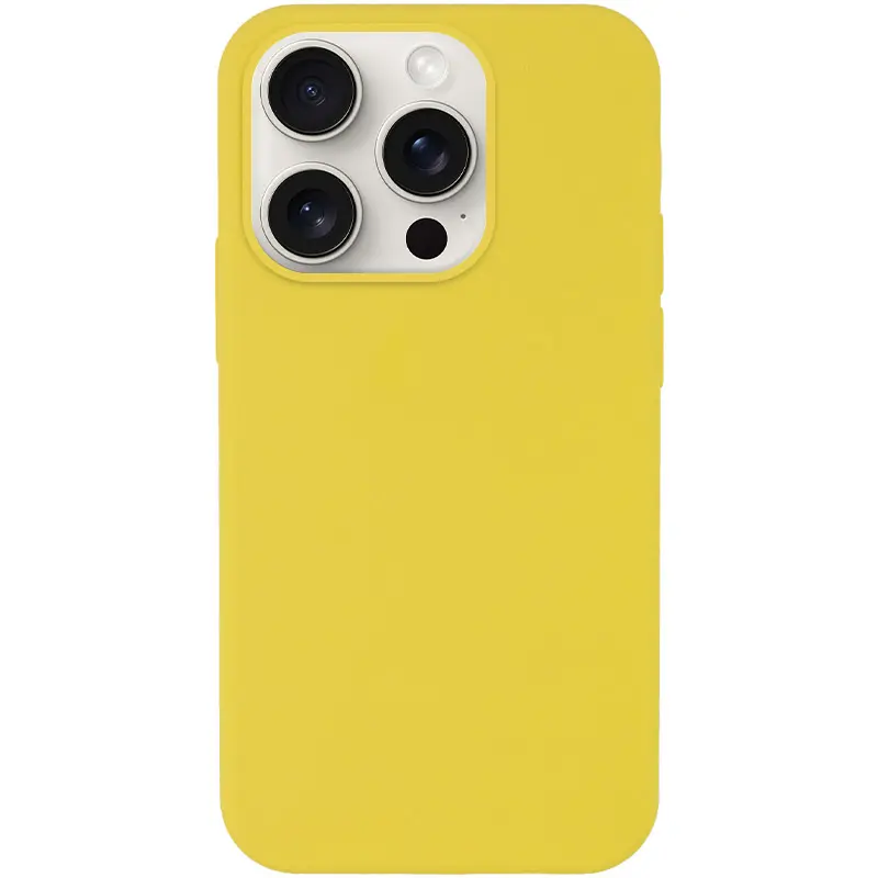 Чохол Silk Full Protective (AA) NO LOGO для Apple iPhone 14 Pro (6.1"), Жовтий / Yellow, Силікон