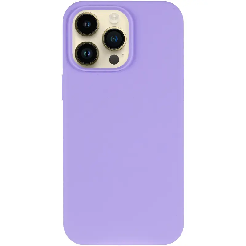 Чохол Silk Full Protective (AA) NO LOGO для Apple iPhone 14 Pro (6.1"), Бузковий / Dasheen 1, Силікон