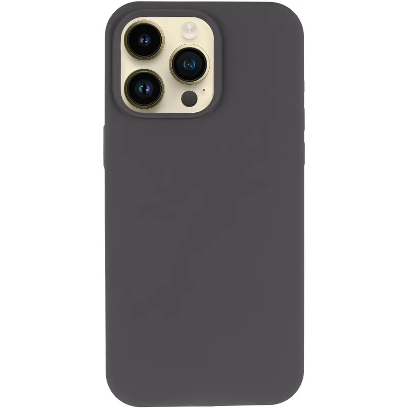 Etui Silk Case Full Protective do Apple iPhone 14 Pro Max (6.7"), Szary / Dark Gray 1, Silikon