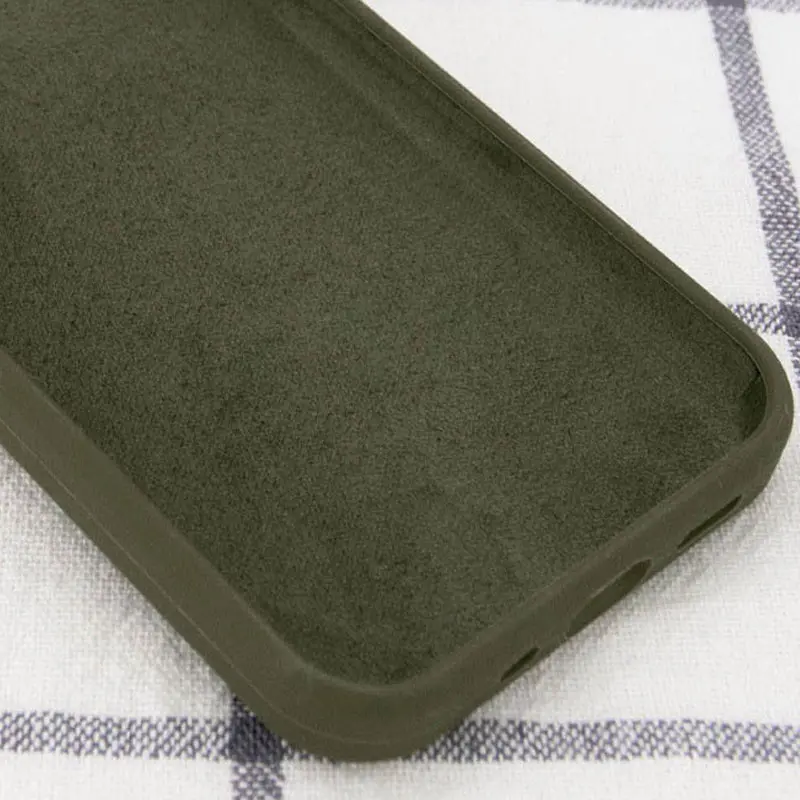 Etui Silk Case Full Protective do Apple iPhone 14 (6.1"), Zielony / Dark Olive 1, Silikon