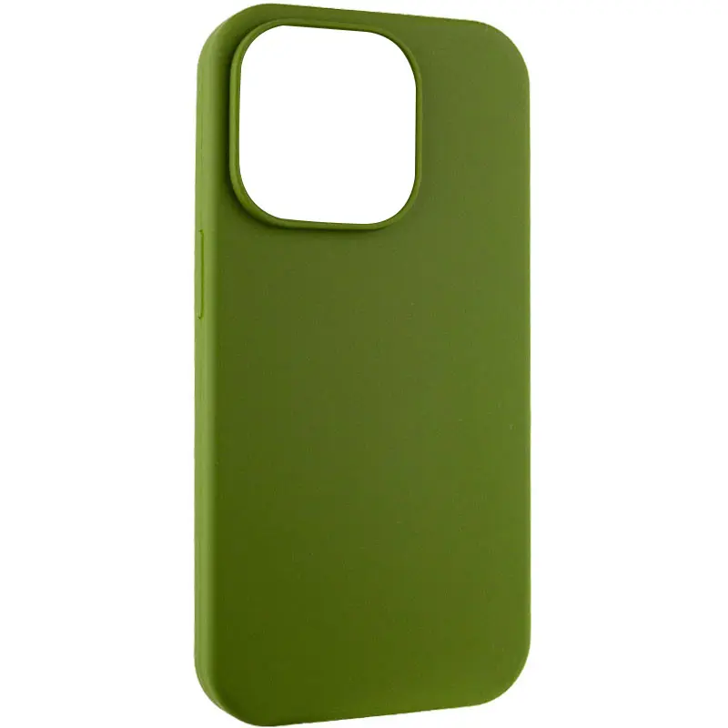 Чохол Silk Full Protective (AA) NO LOGO для Apple iPhone 15 Pro (6.1"), Зелений / Dark Olive 5, Силікон