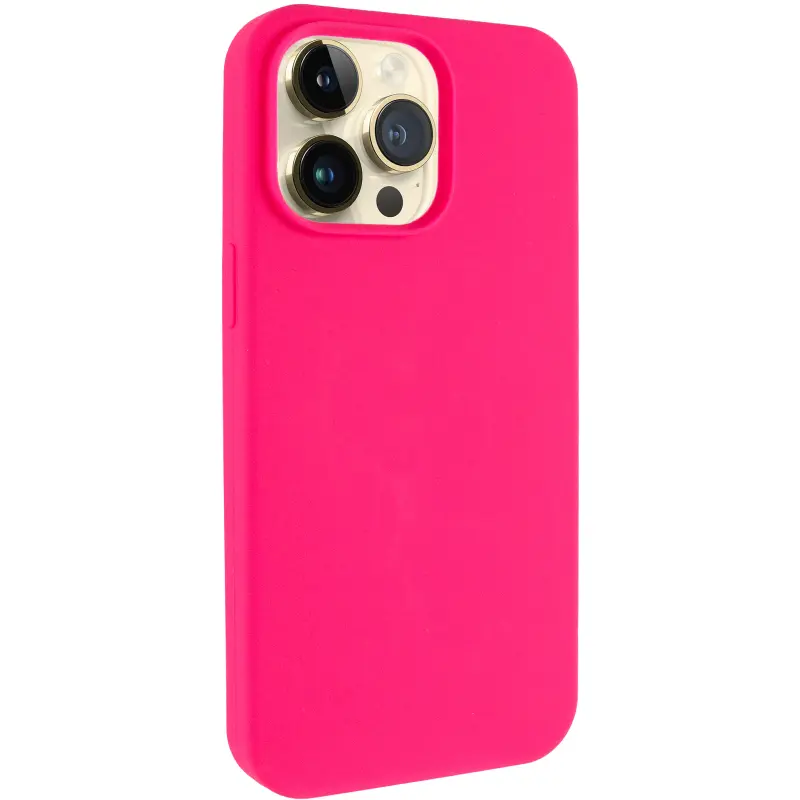 Чохол Silk Full Protective (AA) NO LOGO для Apple iPhone 15 Pro (6.1"), Рожевий / Barbie pink, Силікон