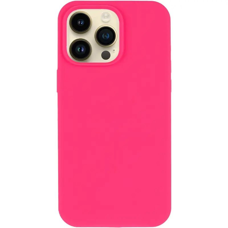 Чохол Silk Full Protective (AA) NO LOGO для Apple iPhone 15 Pro (6.1"), Рожевий / Barbie pink 1, Силікон