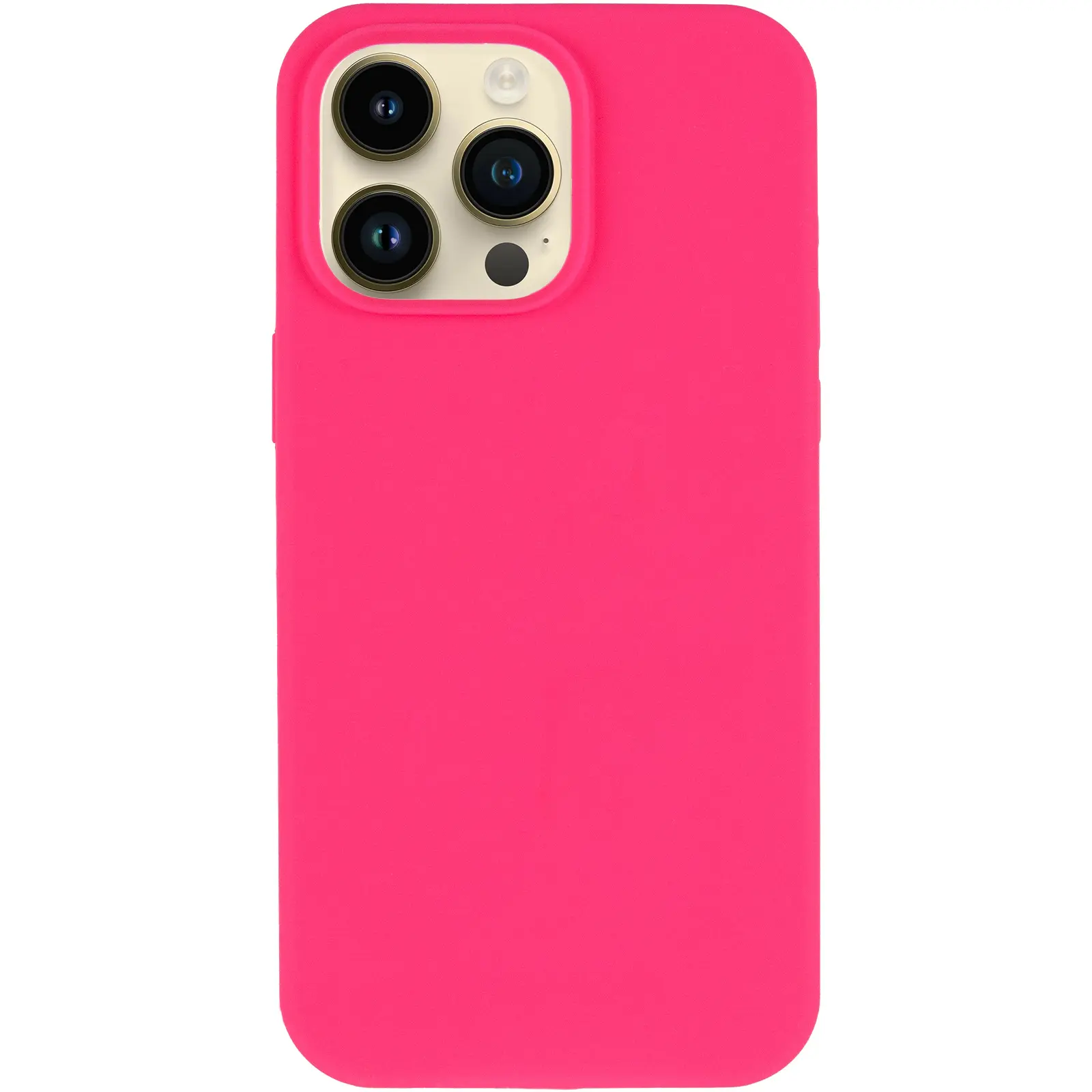 Чохол Silk Full Protective (AA) NO LOGO для Apple iPhone 15 Pro (6.1"), Рожевий / Barbie pink 1, Силікон
