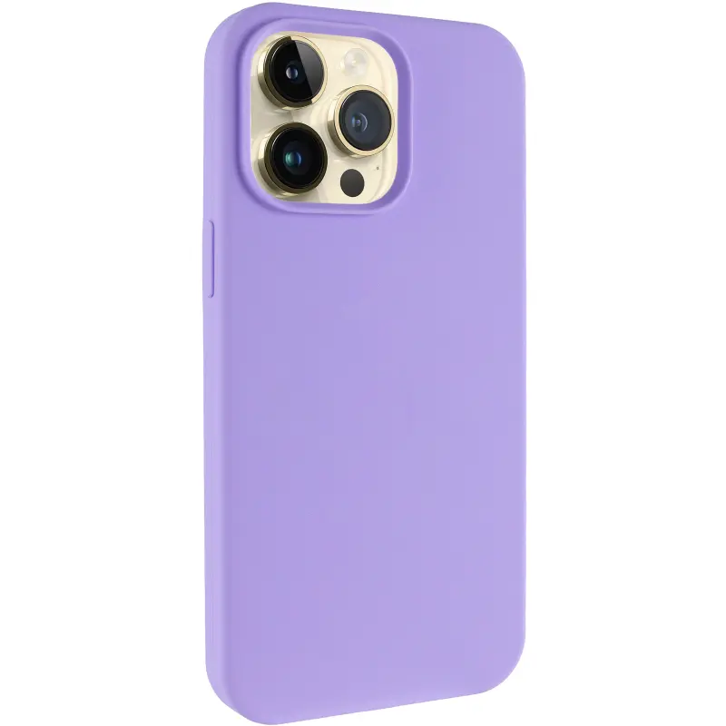 Чохол Silk Full Protective (AA) NO LOGO для Apple iPhone 15 Pro Max (6.7"), Бузковий / Dasheen, Силікон