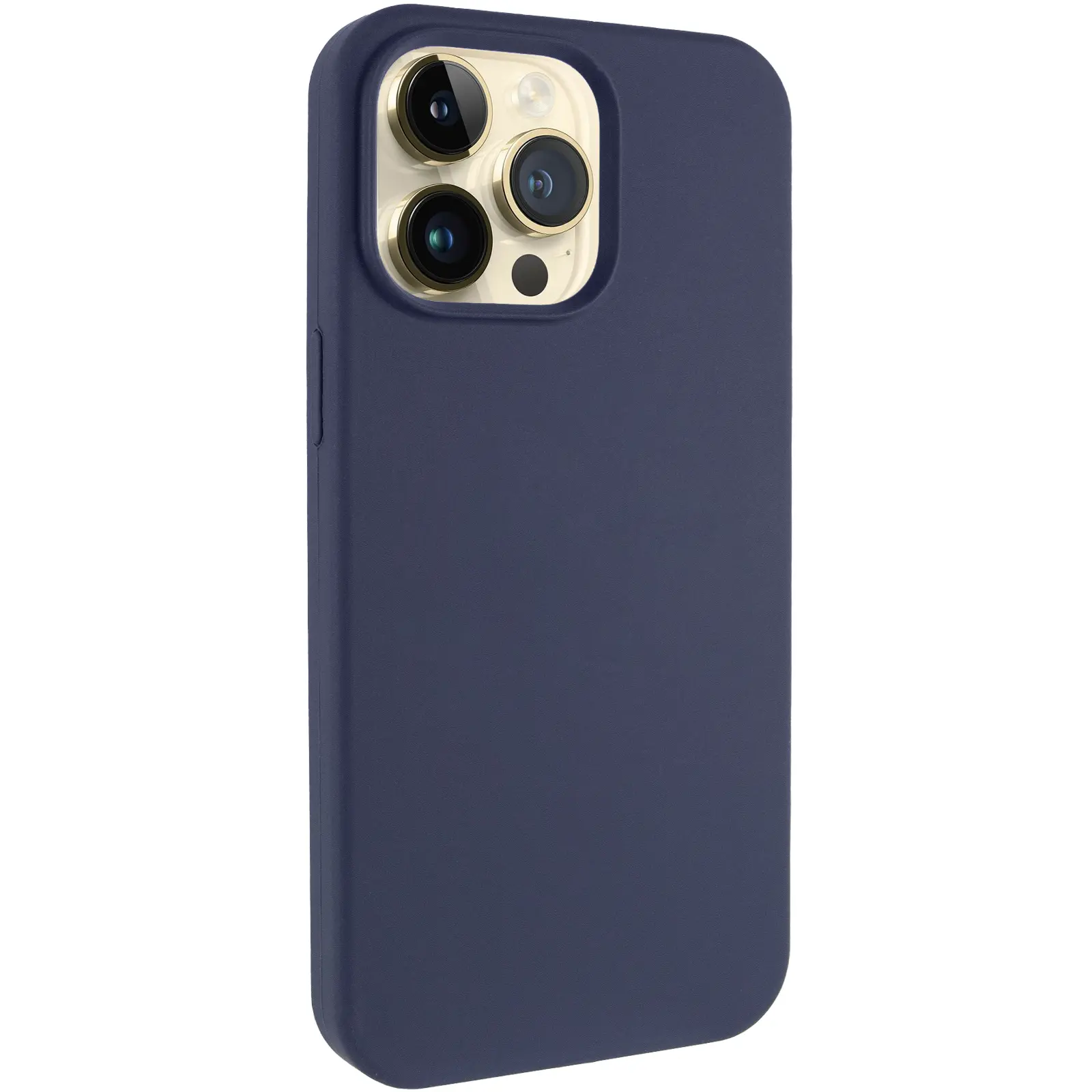 Чохол Silk Full Protective (AA) NO LOGO для Apple iPhone 15 Pro Max (6.7"), Темно-синій / Midnight blue, Силікон