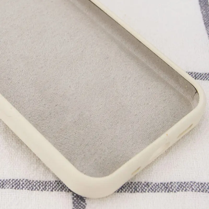 Чехол Silk Full Protective (AA) NO LOGO для Apple iPhone 15 Plus (6.7"), Бежевый / Antique White 2, Силикон
