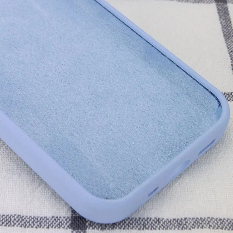 Чехол Silk Full Protective (AA) NO LOGO для Apple iPhone 15 Plus (6.7"), Голубой / Lilac Blue 2, Силикон