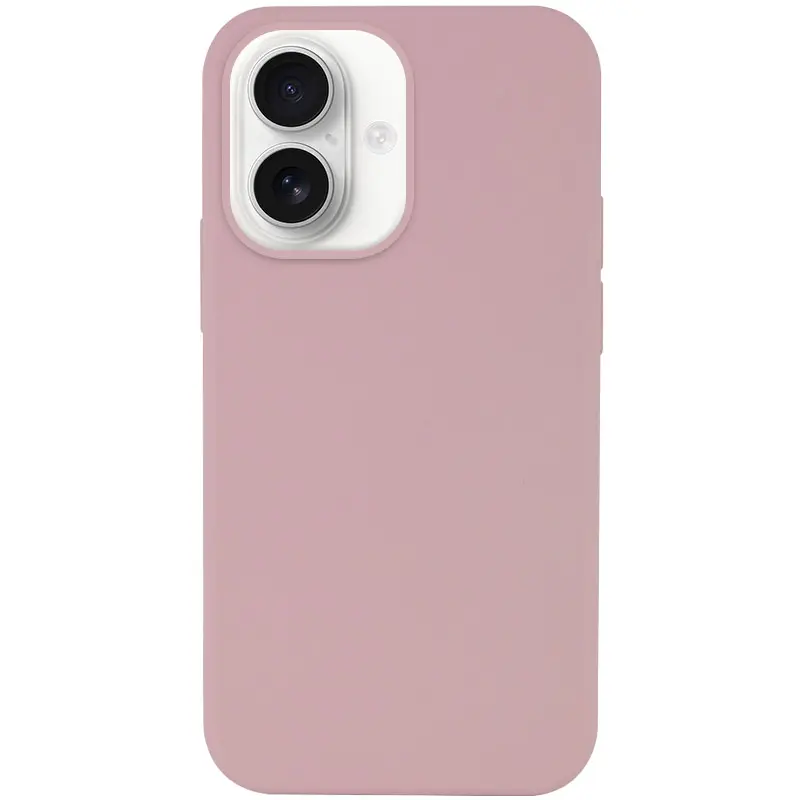 Чохол Silk Full Protective (AA) NO LOGO для Apple iPhone 16 (6.1"), Рожевий / Pink Sand, Силікон