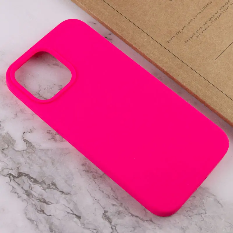 Чохол Silk Full Protective (AA) NO LOGO для Apple iPhone 16 (6.1"), Рожевий / Barbie pink 1, Силікон