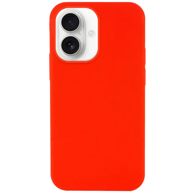 Чохол Silk Full Protective (AA) NO LOGO для Apple iPhone 16 (6.1"), Червоний / Red, Силікон