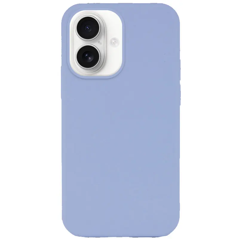 Чохол Silk Full Protective (AA) NO LOGO для Apple iPhone 16 (6.1"), Блакитний / Lilac Blue, Силікон