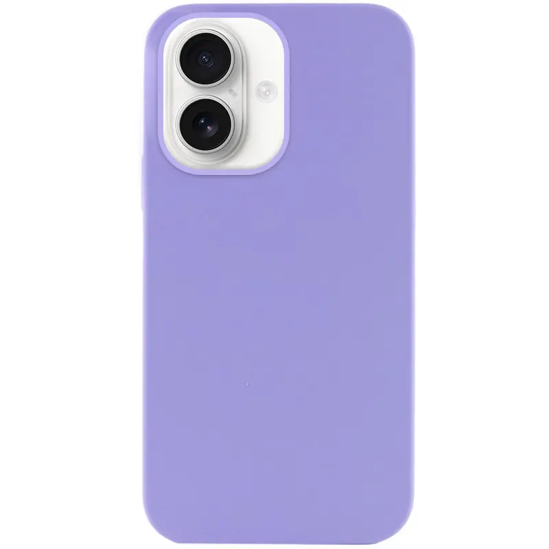 Чохол Silk Full Protective (AA) NO LOGO для Apple iPhone 16 (6.1"), Бузковий / Dasheen, Силікон