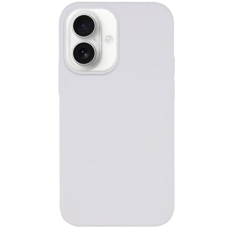 Чохол Silk Full Protective (AA) NO LOGO для Apple iPhone 16 (6.1"), Білий / White, Силікон