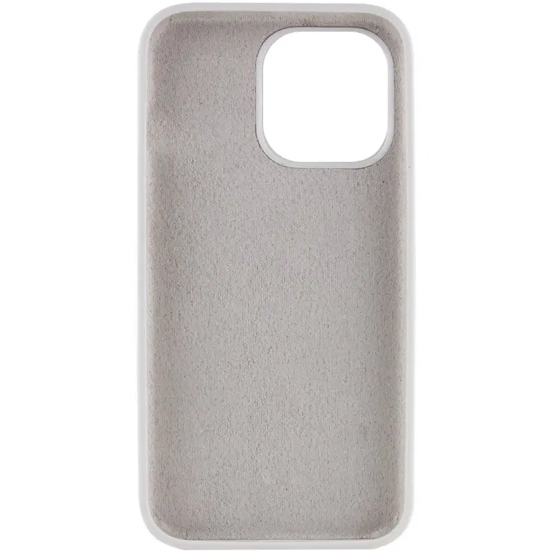 Чохол Silk Full Protective (AA) NO LOGO для Apple iPhone 16 (6.1"), Білий / White 1, Силікон