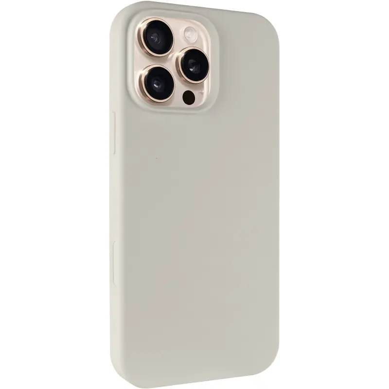 Чохол Silk Full Protective (AA) NO LOGO для Apple iPhone 16 Pro (6.3"), Бежевий / Antique White, Силікон