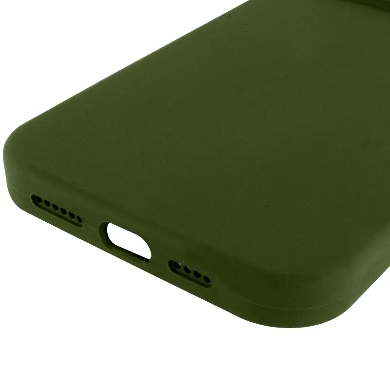 Чохол Silk Full Protective (AA) NO LOGO для Apple iPhone 16 Pro (6.3"), Зелений / Dark Olive 4, Силікон