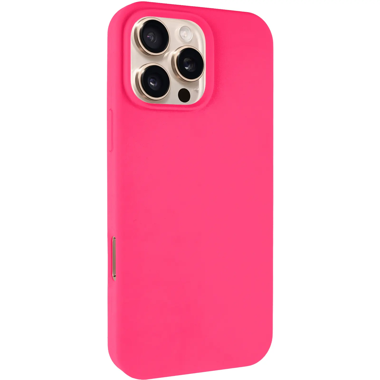 Чохол Silk Full Protective (AA) NO LOGO для Apple iPhone 16 Pro (6.3"), Рожевий / Barbie pink, Силікон