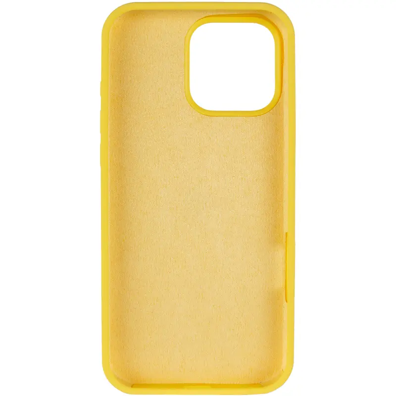 Чохол Silk Full Protective (AA) NO LOGO для Apple iPhone 16 Pro (6.3"), Жовтий / Yellow 2, Силікон