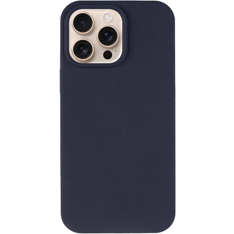 Чохол Silk Full Protective (AA) NO LOGO для Apple iPhone 16 Pro (6.3"), Темно-синій / Midnight blue 1, Силікон
